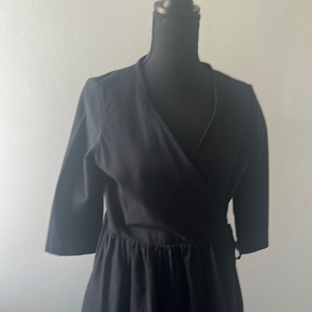 Elegant Black Wrap Dress